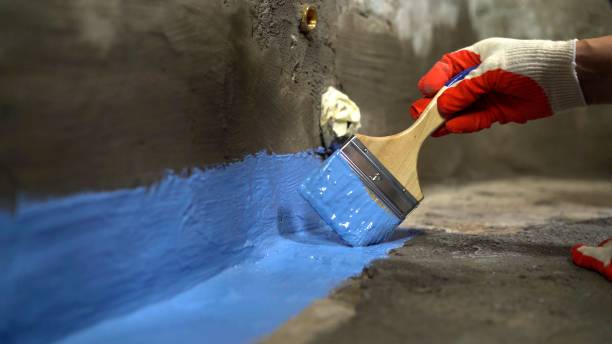 Commercial Waterproofing project at a Toms River, NJ business property by SJ Waterproofing Pros